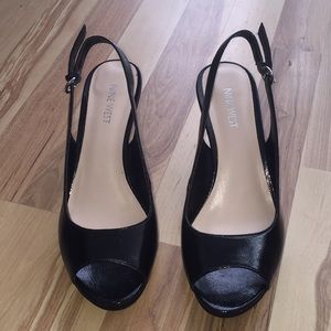 Nine West Sling Back Platform Heels